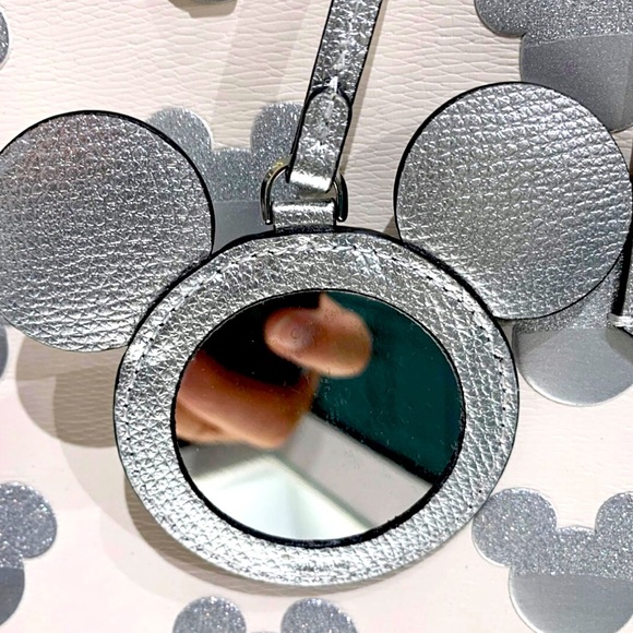 KATE SPADE x DISNEY Silver Mickey Mouse Top Handle Crossbody Satchel Bag NWT - Picture 12 of 17